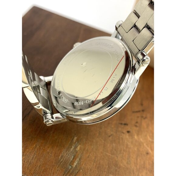 Michael Kors Women's Watch MKO-1050 Quartz Rose Dial Silver Stainless Steel 38mm - Picture 7 of 14